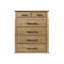 Commode 6 tiroirs - Finition caramel
