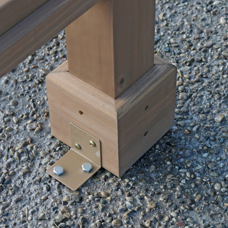 Tonnelle de jardin en cèdre avec panneaux en treillis Yardistry - grand