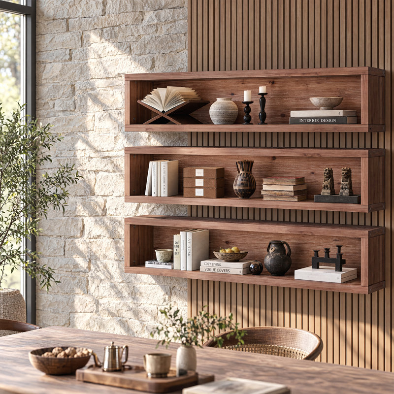 Ensemble de 3 tablettes murales 47 po