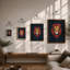 Lion's Crown Modern - Framed Print-833276023-833276026