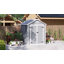 Garden 6 ft. W 5 ft. D PP Resin, Aluminium Reverse Apex Storage Shed-1498561657