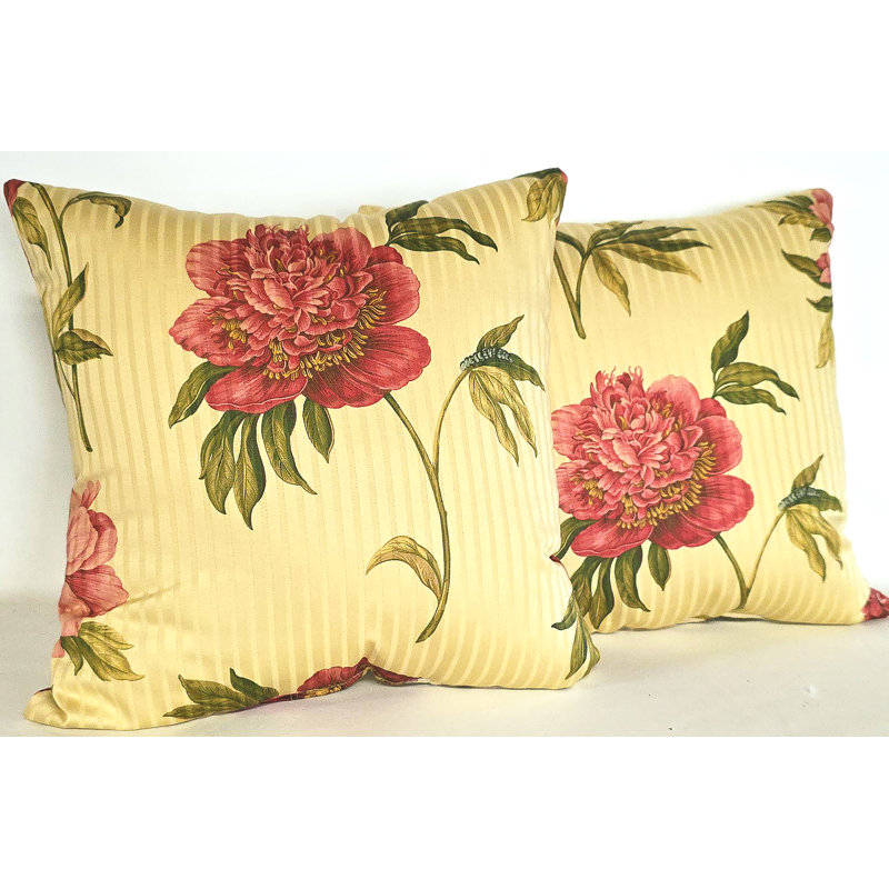 Ashton Peony 2-Set Decorative Pillows