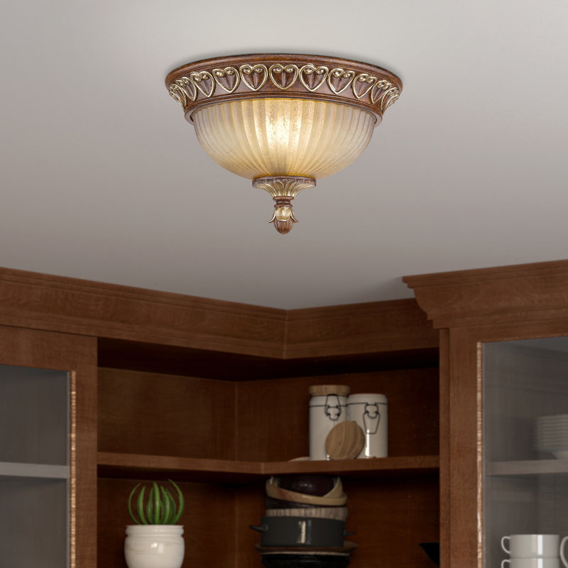 Plafonnier encastré 2 lumières Alborz, H 7 po x l 11 po x P 11 po
