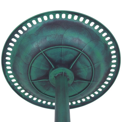 Outdoor Freestanding Resin Pedestal Birdbath for Garden