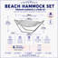 Beach Sets Hammock with Stand