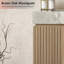 Ensemble de meuble-lavabo à assemblage complet 30 po MURI, avec comptoir en pierre frittée et lavabo en céramique, armoire de rangement flottante simple avec tiroir et porte-21858337-21858338-21858336