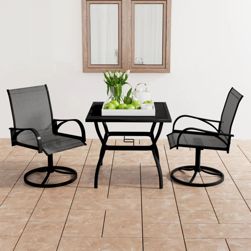 Elfar 2 - Person Patio Dining Set with Square Table