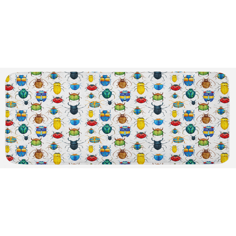 Tapis de cuisine aquarelle