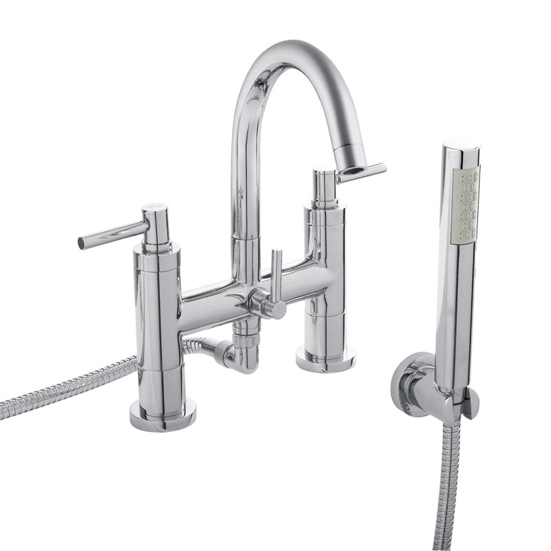 Tec Deck Bath Shower Mixer Bath Filler with Diverter