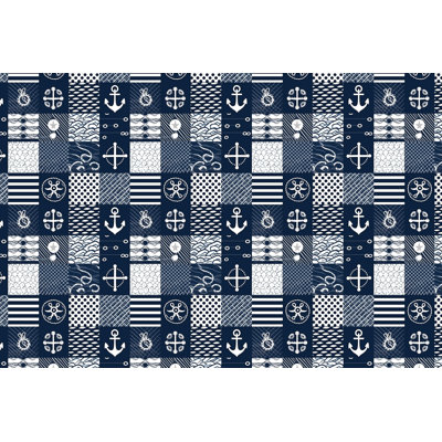Nautical Patchwork Comforter
