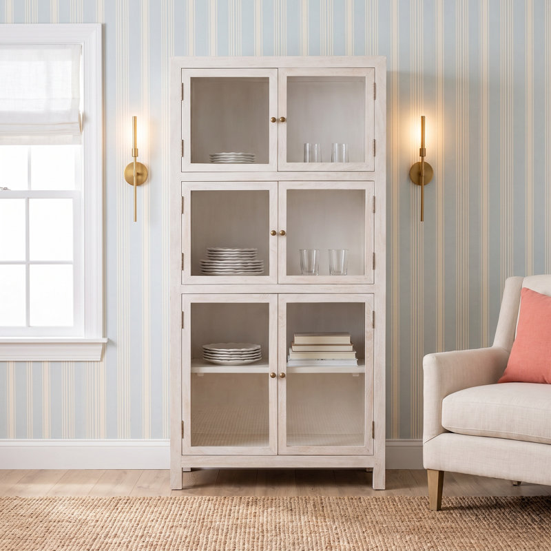 Kimble Mango Wood Display Cabinet