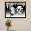 «Black», encadré noir, squelette, art mural, vie et mort, impressions de style rétro-2098527648