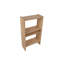 Bibliothèque de style scandinave, finition noyer, 20,7 po x 35,4 po x 8,7 po | 100% panneau de particules enduit de mélamine, épaisseur: 0,7 pouce | Fixation murale, plusieurs tablettes pour un rangement supplémentaire, design élégant pour les maisons modernes-836764662