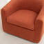 Odey 33.5” half-barrel swivel chair-1725202130