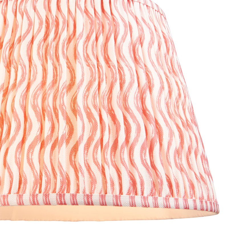 Cane 156cm Traditional Floor Lamp, Coral Pink