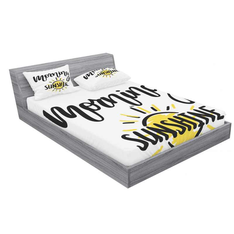 Microfiber Sheet Set, Queen Sheet Set with Fitted Sheet