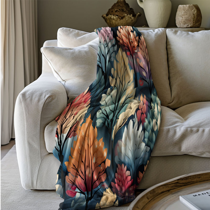 Rainbow Forest - 1 Piece Blanket, 60" L x 50" W
