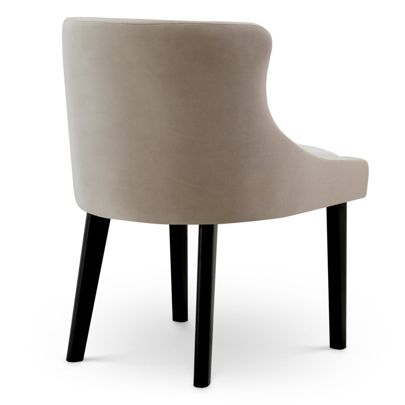Dining Chair Chavelle Black Finish, Torrin Natural