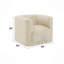 Fauteuil beige sable / pivotant avec pivot