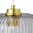 Jacobson 1-Light Ribbed Glass Pendant-290031952