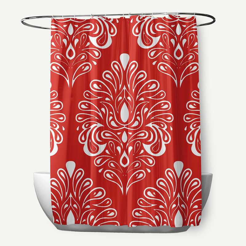Rideau de douche Kolby, Orange