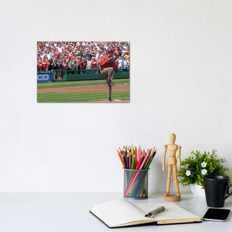 «Barack Obama», reproduction de photo, H 8 po x l 12 po x P 0,75 po, Toile tendue