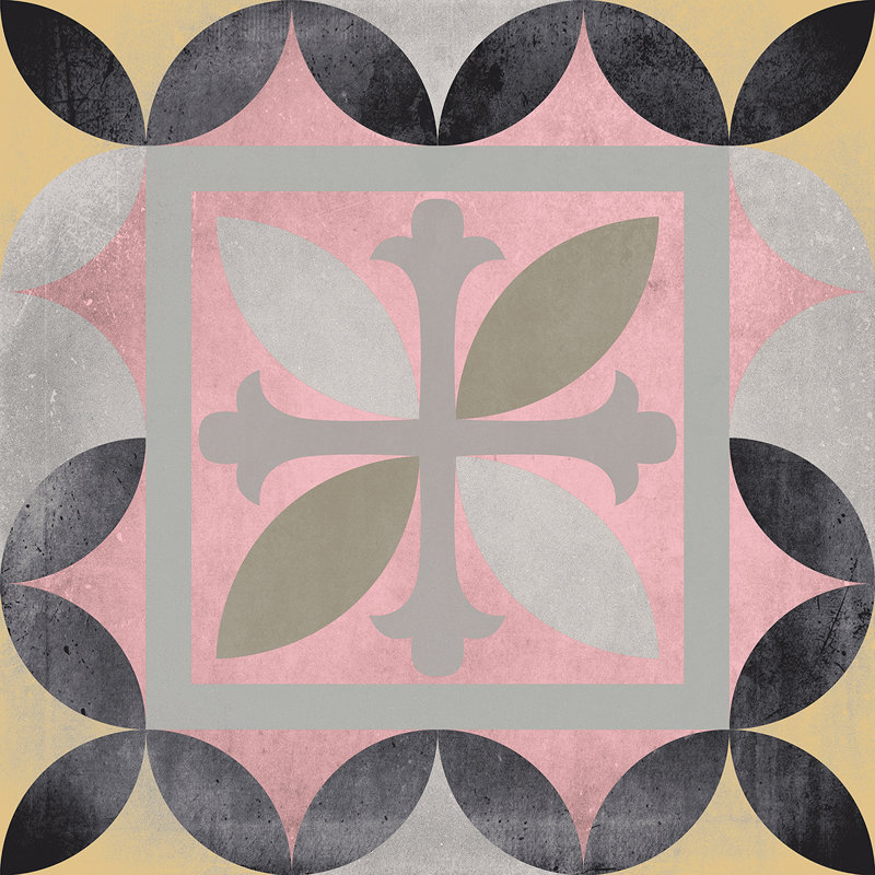Merida 12" x 12" Ceramic Patterned Wall & Floor Tile