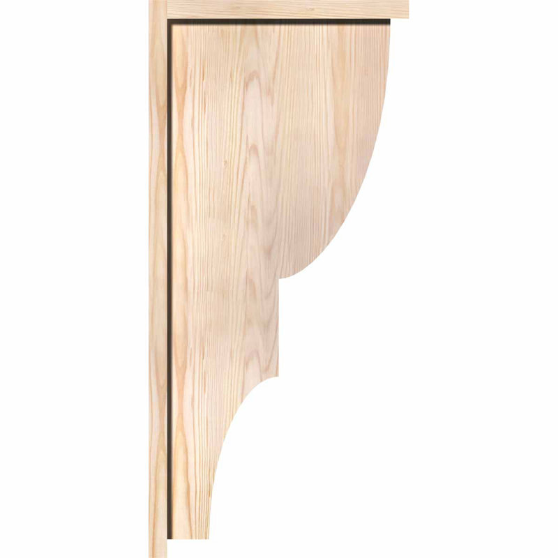 Corbeau Ridgewood avec contre-plaque, H 30 po x l 7,5 po x P 14 po, Sapin de Douglas, Lisse