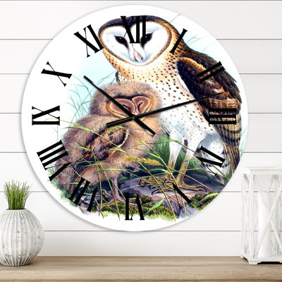 Vintage Birds I - Traditional wall clock