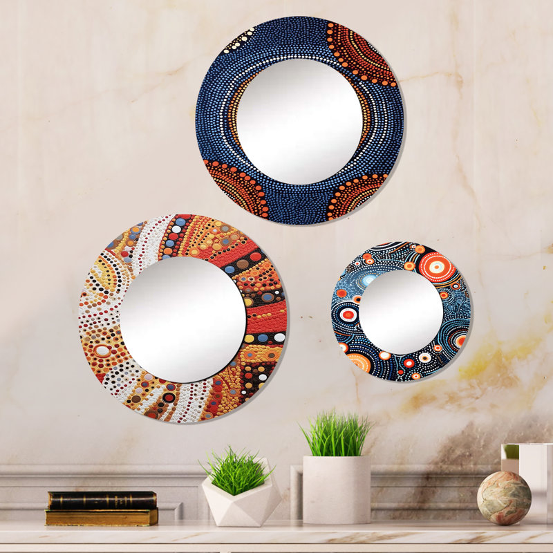 Loric Metal Round Mirror