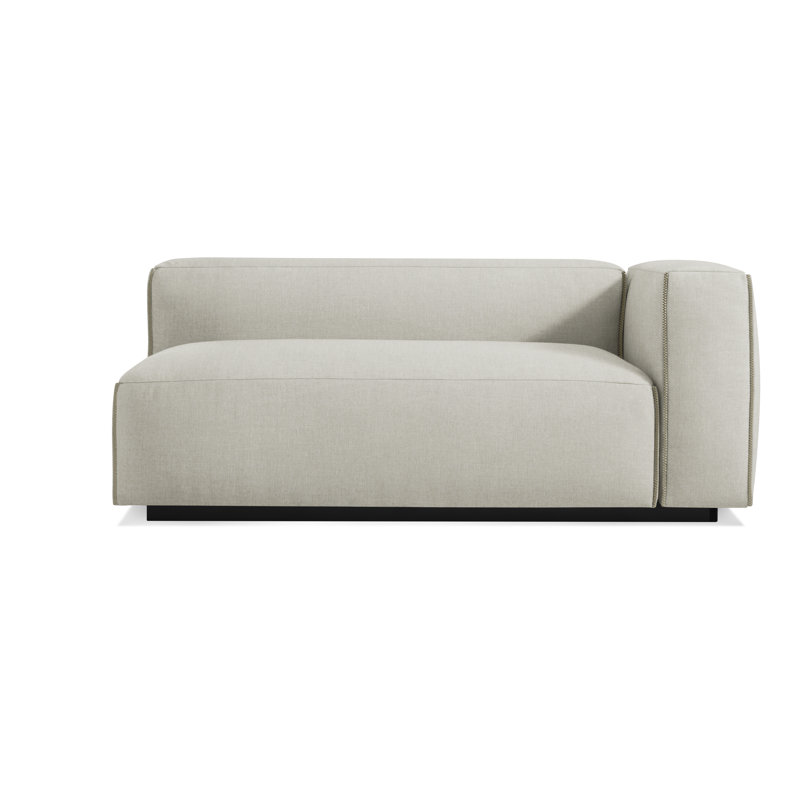 Cleon Chaise Lounge, Maharam Meld in Panda, Left Hand Facing