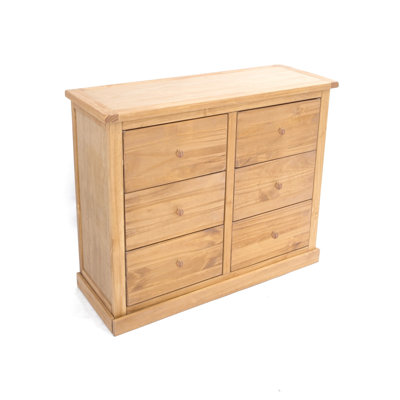 Levasy 110cm W 6 - Drawer Chest of Drawers