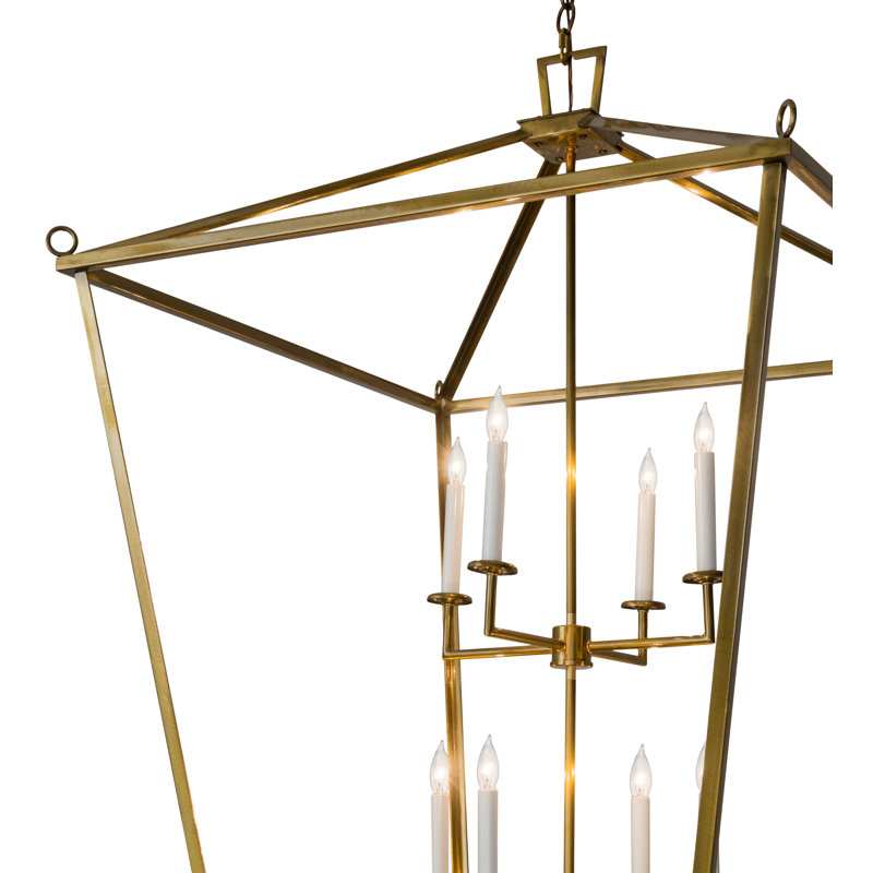 8 - Light Gold Lantern Pendant