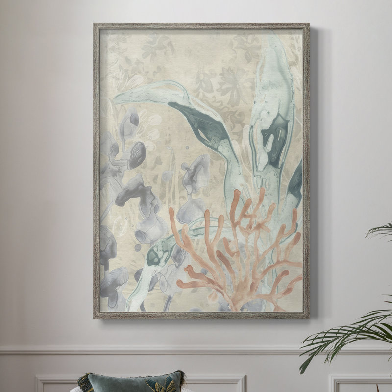 Impression encadrée Ocean Lace II - bois massif