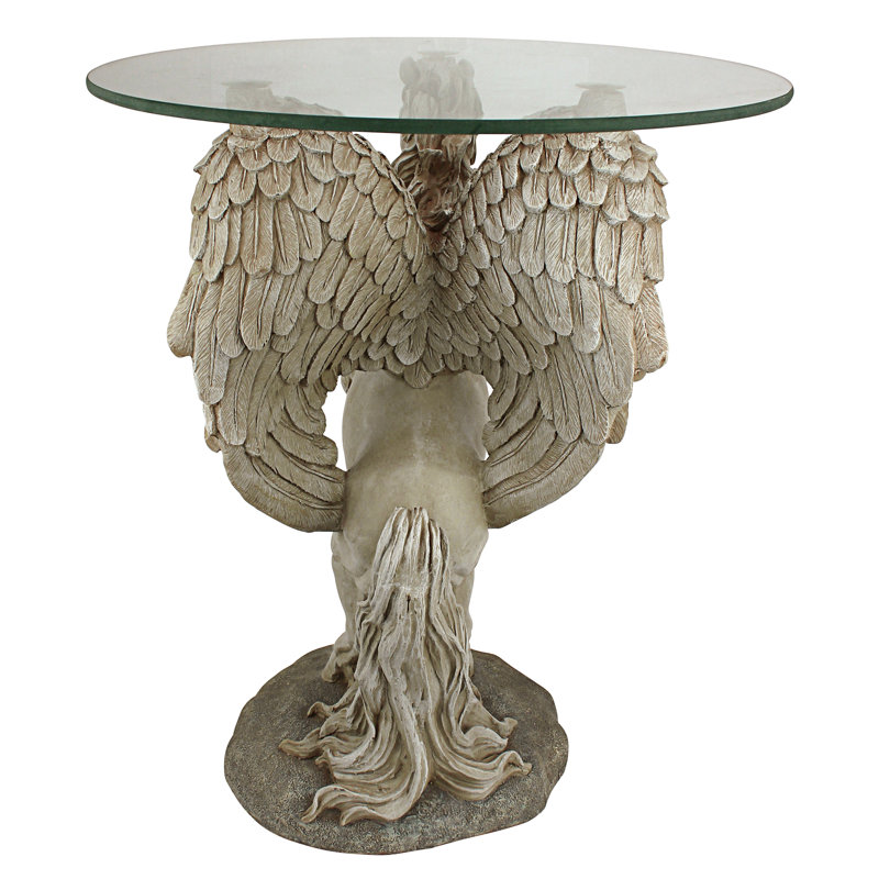 Mystical Unicorn Figurine End Table