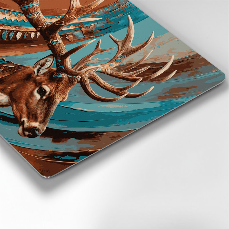Art mural en métal gris du sud-ouest animaux 1, H 132 po x l 168 po x P 0,05 po