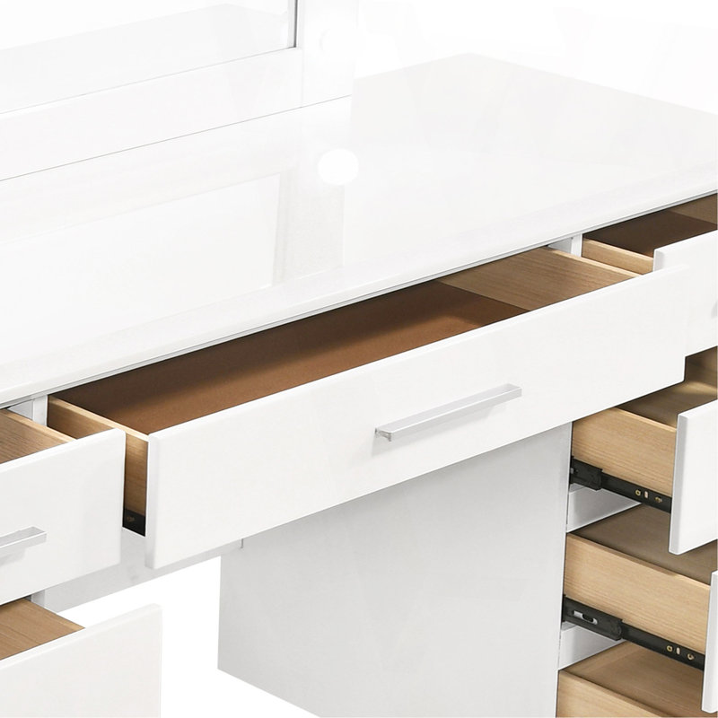 Bureau de coiffeuse 9 tiroirs Sarah