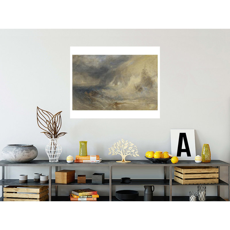«Long Ship's Lighthouse Land's End» par Joseph Mallord William Turner - Estampe numérique, H 32 po x l 40 po