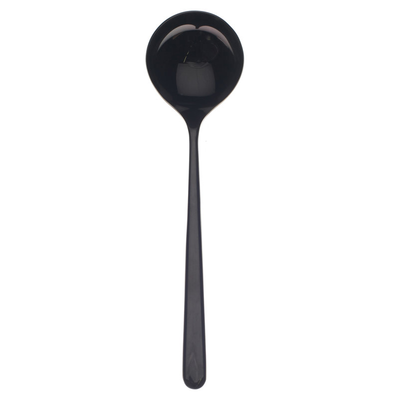 Linea Stainless Steel Ladle, Oro-nero