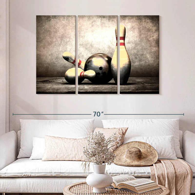 Grunge Bowling, 32" H x 50" W