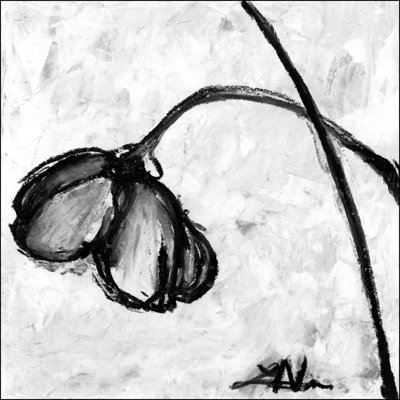 Mini - Swooning Tulips II - Wrapped Canvas Print