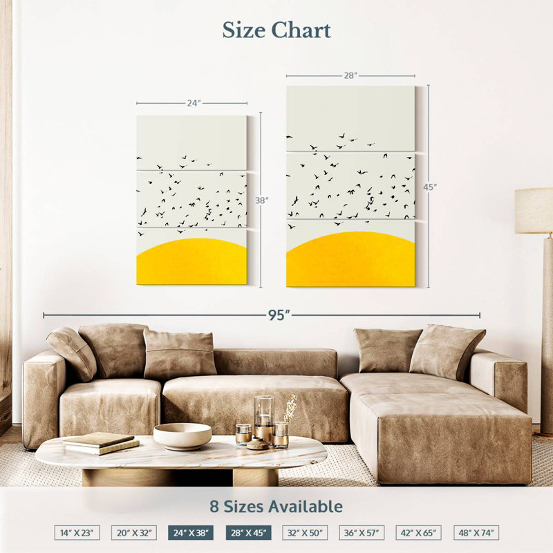 Oberle A Thousand Birds, 38" H x 24" W