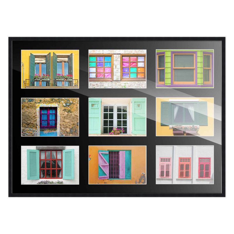 Cadre en bois, 5 po x 7 po, 17,5 po x 23,5 po, Noir