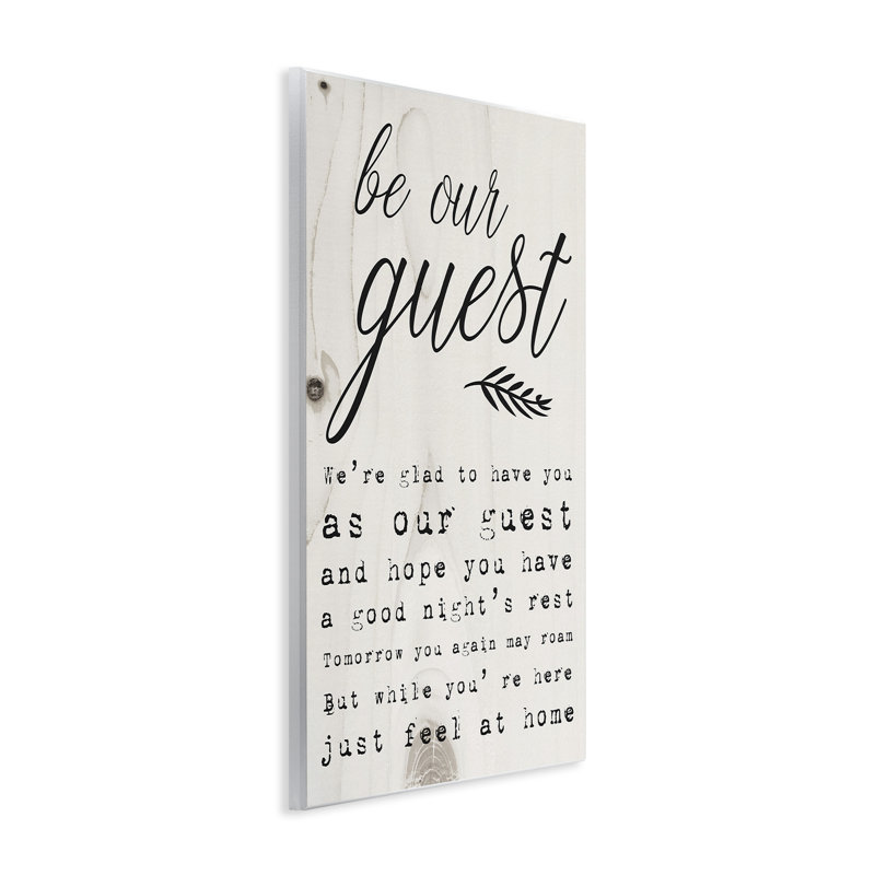 «Be Our Invité Poem Cursive», impression, H 19 po x l 13 po