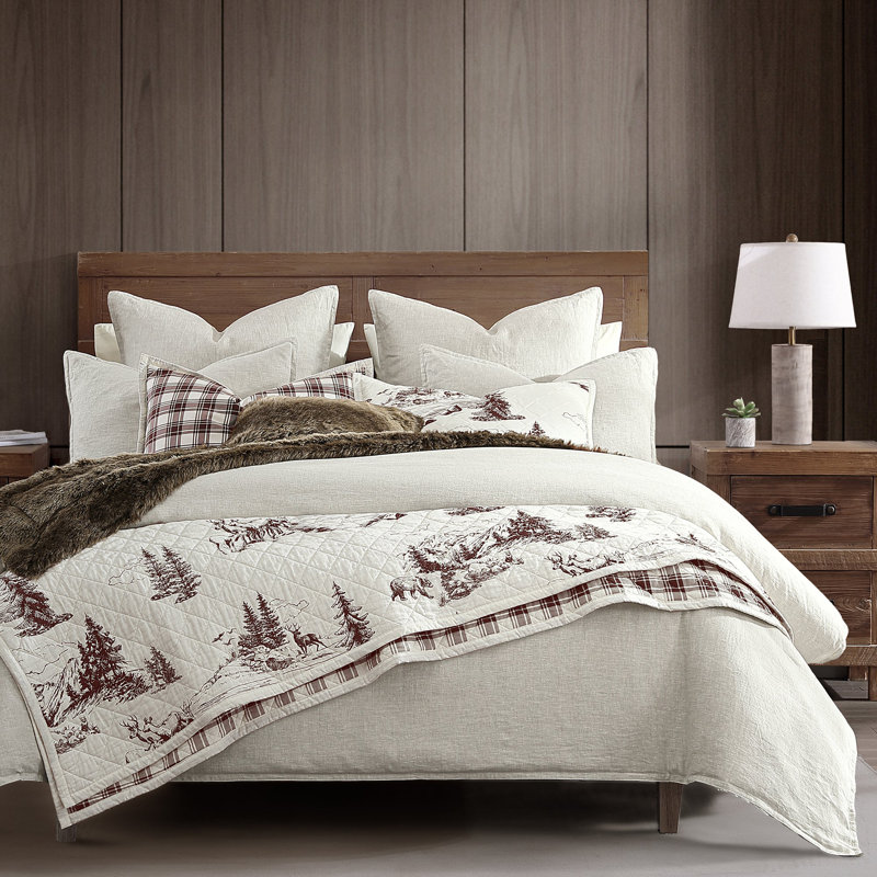 Ensemble de courtepointe Jacinta, Courtepointe pour lit simple + 1 taie décorative