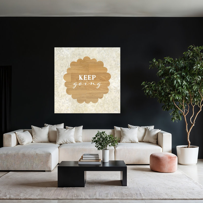 Keep Keeping Abstract Art contemporain, H 48 po x l 48 po