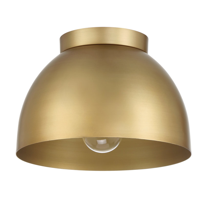 Plafonnier encastré moyen 1 lumière Hunter Erling, Doré, Doré