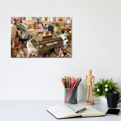 Playtime Puppies by Giordano Studios - Wrapped Canvas Print