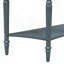Console rustique demi-lune avec tiroir et tablette-1841738948