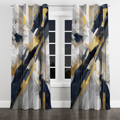 Aylie - Shapes Blackout Grommet Curtain - 1 Panel